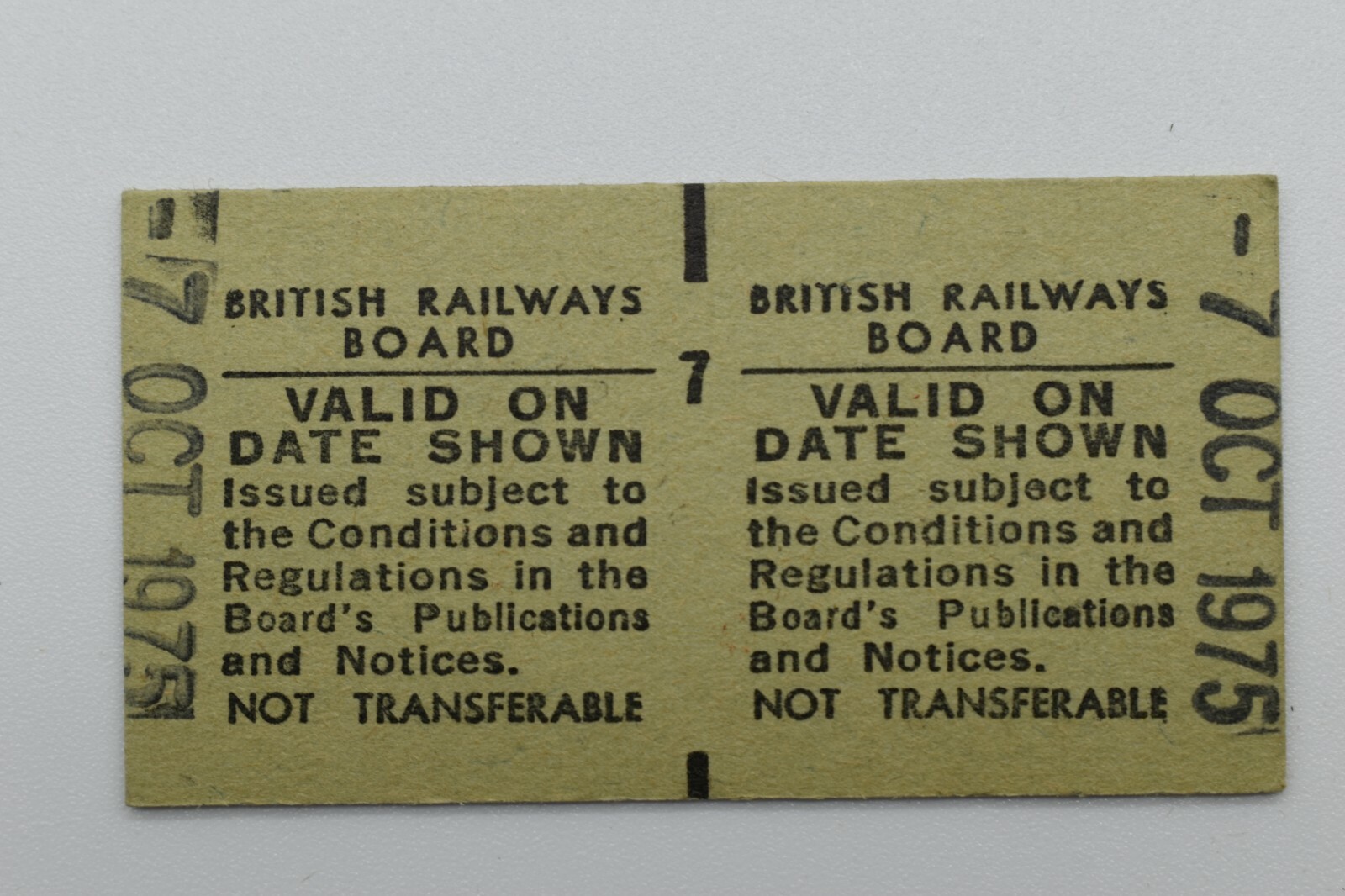 BRB Railway Ticket 4299 East Croydon to London (SR) 7Oct75 eBay