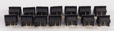 (Lots of 14) Carling 651262 2211R Mini Rocker Switch SPST Momentary On-Off