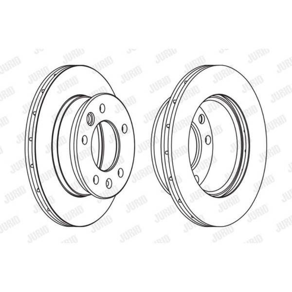 Jurid 2X Bremsscheibe Vorne Ø276Mm BelüFtet FüR Mercedes-Benz Sprinter 3-T-image