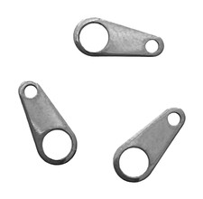 10 pcs Solid Stainless Steel 12x5.5mm Chain Tab Clasp Connectors Bead Findings
