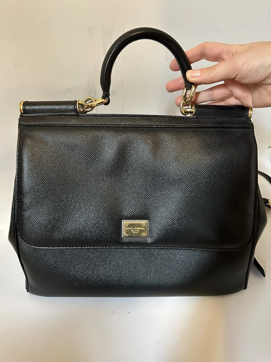 Medium Sicily handbag in Black