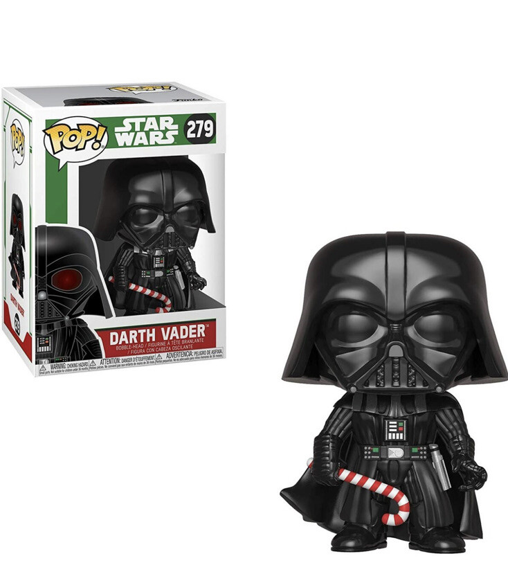 Funko Pop Darth Vader #279 Glow Chase Star Wars Candy Cane Christmas Force