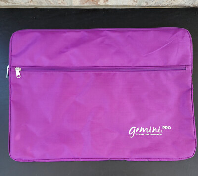 Crafters Companion Gemini Pro Plate Storage Bag Carrying Case Purple 19'' x 14''