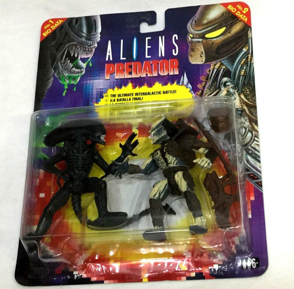 1994 Kenner Aliens Vs Predator Ultimate Battle Figure 2 Pack Foreign Release NEW