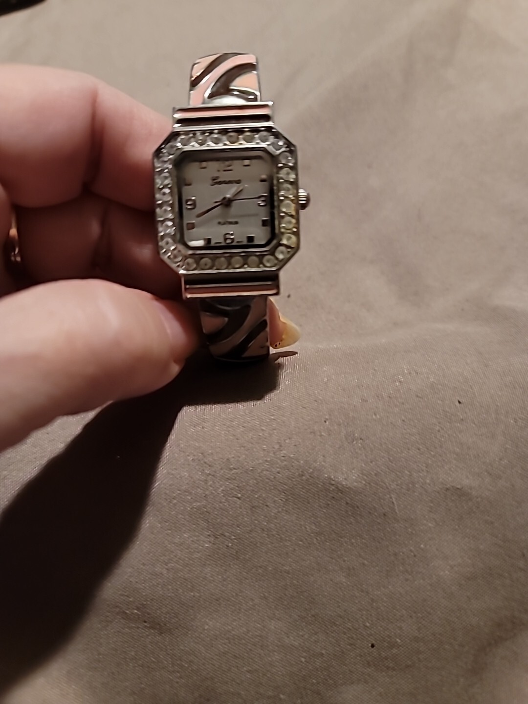 Geneva Square Case Multicolor Cuff Bangle Watch W… - image 3