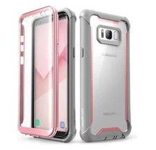 SAMSUNG S8 i-Blason Ares Rugged Bumper Case Built in Screen Protector in PINK