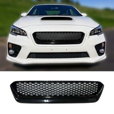 Front Bumper Grill Black Jdm Badgeless Grille Fit 2015-2017 Subaru Wrx Sti