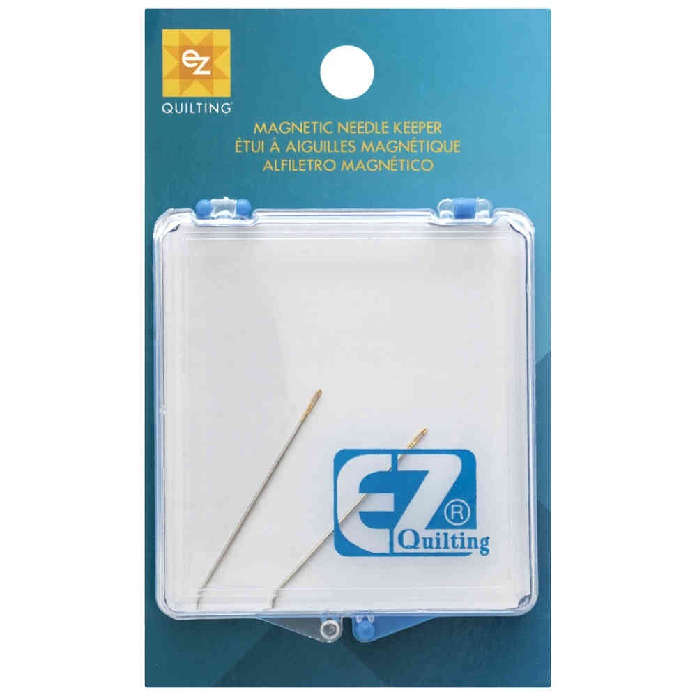 EZ QUILTING MAGNETIC NEEDLE KEEPER Sewing Storage + 2 Needles
