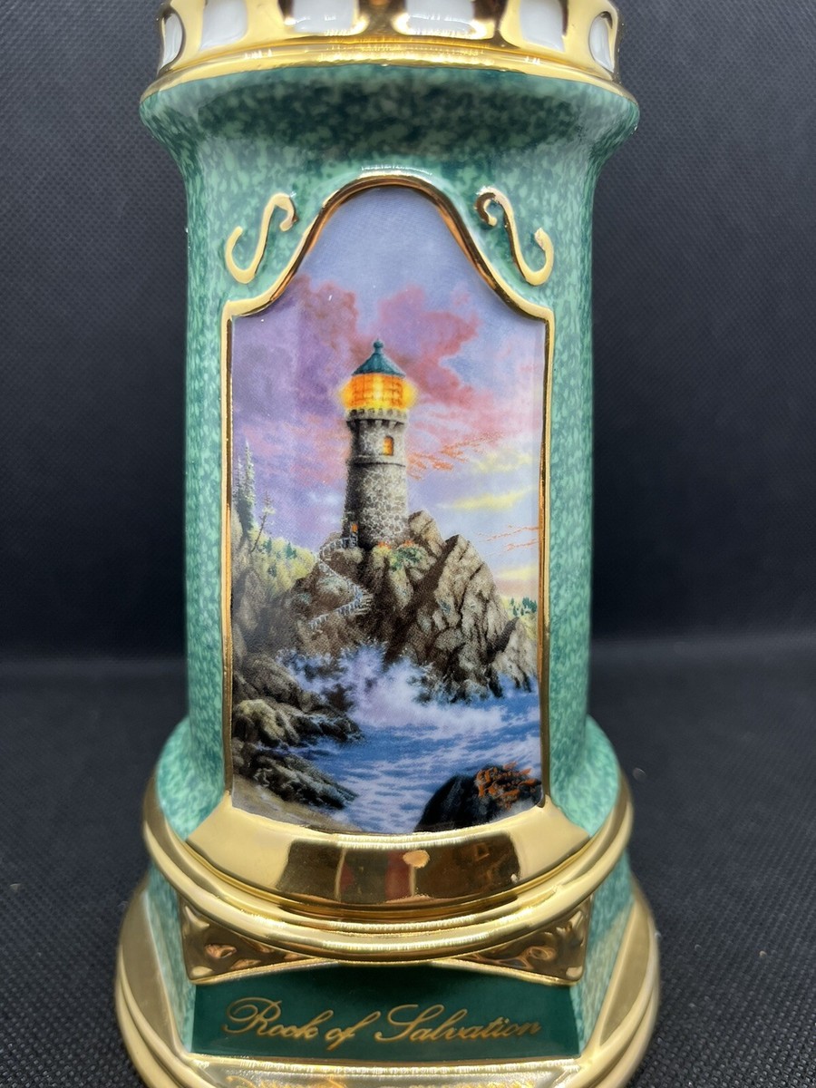 Rock Of Salvation Thomas Kinkade Lighthouse Thomas Kinkade Deals Light