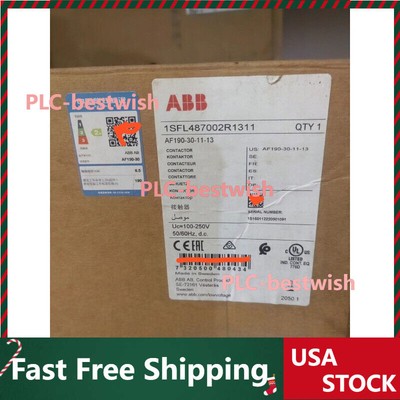 1pc ABB AF190-30-11-13 100-250V50/60Hz-DC contactor 1SFL487002R1311