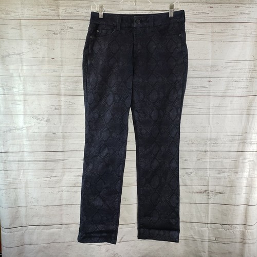 NYDJ Womens Skinny Jeans Sz 8P Blue 