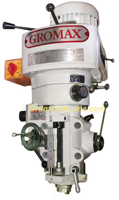 MH-V200: STEP PULLEY MILLING HEAD 16 SPEED PULLEY 3HP R8 SPINDLE