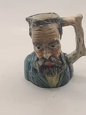 Vintage toby mug jug mans face with stick handle. EUC.