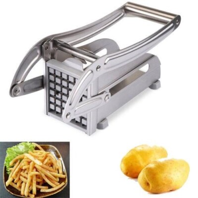 Kartoffelhäcksler Pommesschneider Spanschneider Zerkleinerer Maschine Hobel 20 x 10 cm