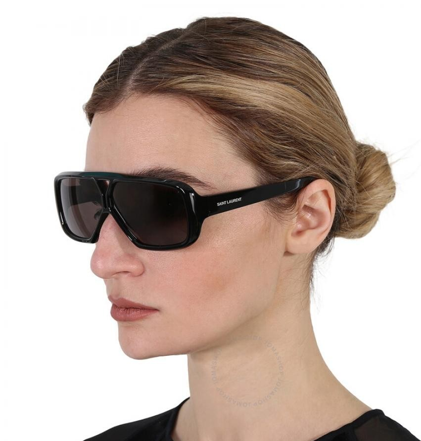 NUOVI OCCHIALI DA SOLE SL569Y 001 SAINT LAURENT DONNA NERI OCCHIALI DA AVIATORE