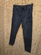 Signature by Levi Strauss Jeans Youth XXL Cargo Jogger Pull On Drawstring