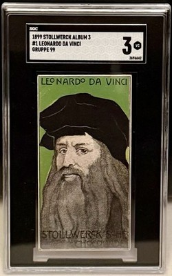 STOLLWERCK Trading Card 1899 Gruppe 99 Leonardo Da Vinci SGC 3