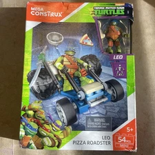 NEW TMNT Nickelo Leo Pizza Roadster MEGA CONSTRUX 