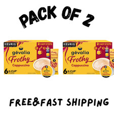  2 pack Gevalia Frothy 2-Step Artificially Flavored Cappuccino Espresso Style K