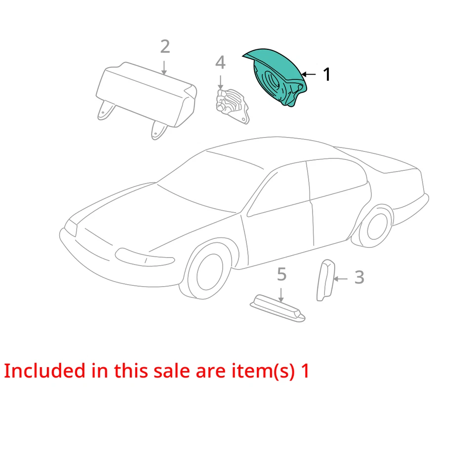 Airbag Air Bag Driver Wheel Fits 05-07 FOCUS 29860930 - Изображение 4 из 4