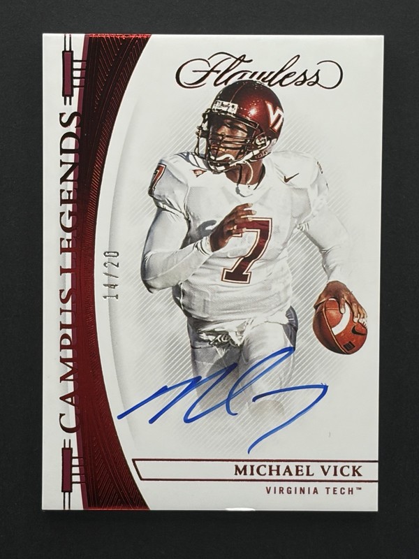 2023 Panini Flawless Michael Vick Ruby /20 Auto Autograph #CLS-MV Falcons Jets