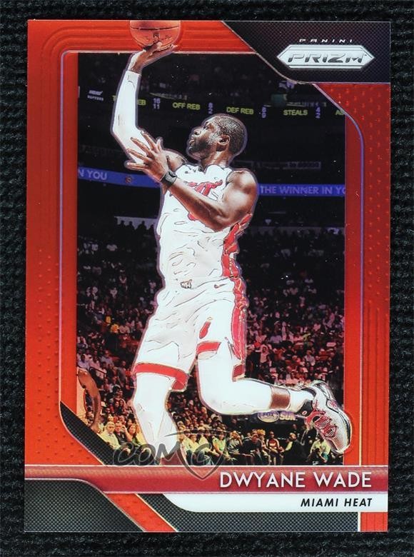 2018-19 Panini Prizm Red Prizm /299 Dwyane Wade #206 HOF