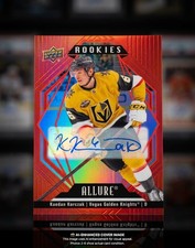 2022-23 Allure Hockey #123 Kaedan Korczak Red Rainbow Auto Rookie RC