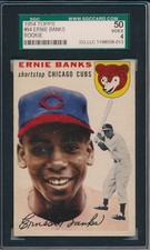 1954 TOPPS #94 ERNIE BANKS ROOKIE - SGC 50 VG/EX 4 (SVSC)