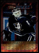 1996-97 FINEST WITH COATING GUY HEBERT MIGHTY DUCKS OF ANAHEIM #122