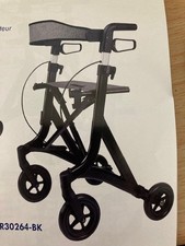 Folding Rollator with seat and backrest -  very little used - plus bag