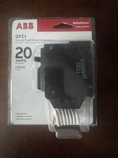 ABB ReliaHome THQL1120GFTA 20A 1 Pole 120V Ground Fault GFCI Circuit Breaker