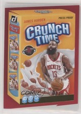 2020-21 Panini Donruss Crunch Time Press Proof James Harden #2 5l1