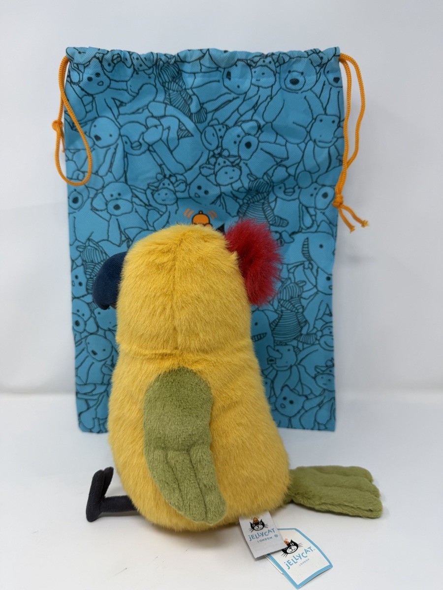 Genuine Budgeby Parrot Jellycat Comes With All Tags And Dust Bag