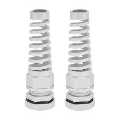 #ad #ad 2Pcs NPT 1 2quot; PA66 White Strain Relief Cord Connector for 7 12mm Cable Range AU $15.34