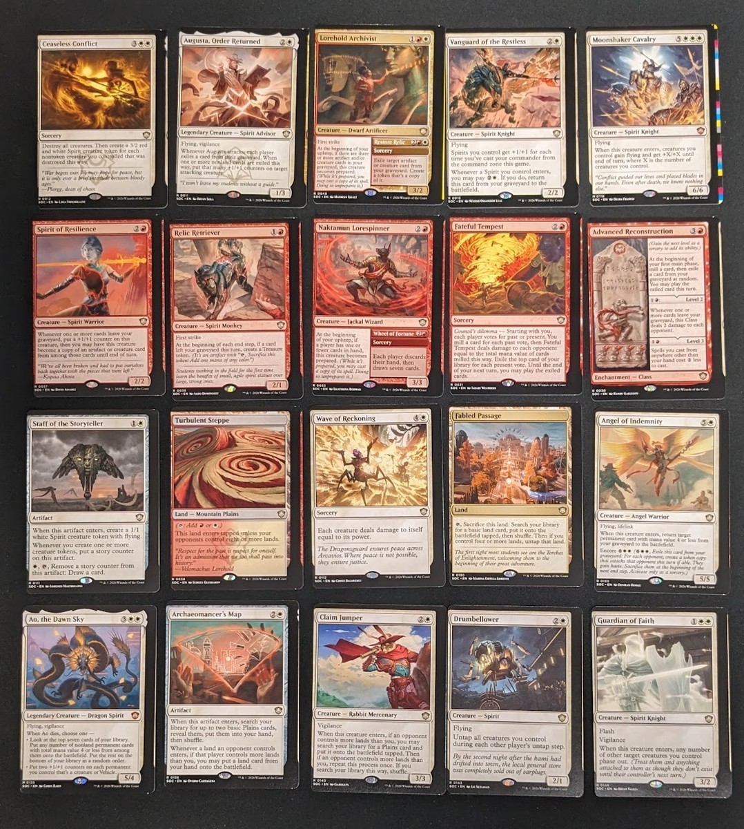 MTG Secrets of Strixhaven Commander Precon Deck LOREHOLD SPIRIT 98 Miscut  Cards