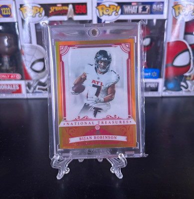 2025 Panini National Treasures Bijan Robinson Atlanta Falcons /10 No. 4
