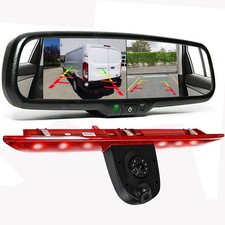 Dual Len Brake Light Revers Camera 6.86" Split Screen for FORD Transit 2014-2018