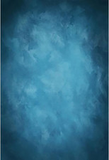 5X7Ft Solid Color Backdrop Blurry Blue Photo Background Abstract Blue