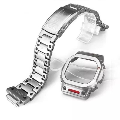 Metal Case Cover For Casio G-SHOCK DW5600 GWM5610 Bezel Kit Watch Bnad Strap