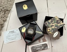 A Bathing APE� Bape x G Shock Black / Gold  Limited 2000 Pieces Casio