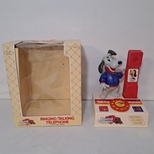 Pound Puppies Ringing Talking Telephone Toy Phone 1987 Janex w/ Box WORKS 
