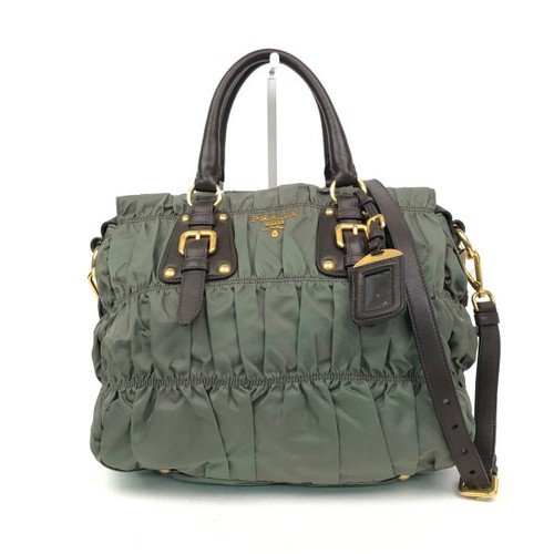 Prada Nylon Bags Green Shoulder Bag T26180501790