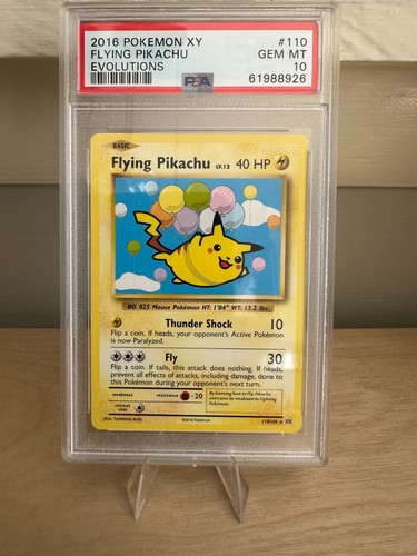 Flying Pikachu graded PSA 10 for sale on eBay