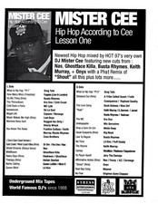 Mister Cee Hip Hop According To Cee Lesson one.