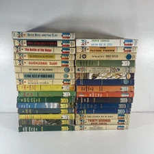 Lot of 31 Vintage Landmark Children's History Books Random House Hardcover Set