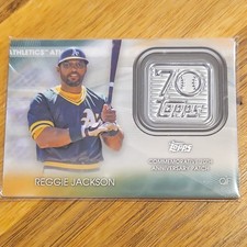 Jackson, Reggie - 2021 Topps - 70th Anniversary Logo Patch