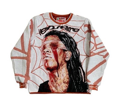 Veryrare Raf Reyes Young Thug Knit Sweater Men s Large Slime Season 3 Art SP5DER