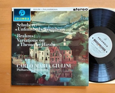 SAX 2424 ED1 Schubert Unfinished Symphony Brahms Giulini NM Columbia 1st B/S