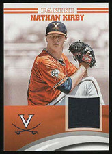 2016 Panini Virginia Team Collection NATHAN KIRBY Player-Worn Relic Card #NK-VA