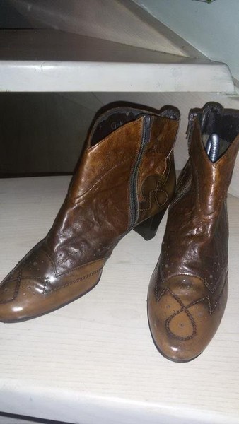 Women Gabor Boots Brown Leather 39 #7THD
